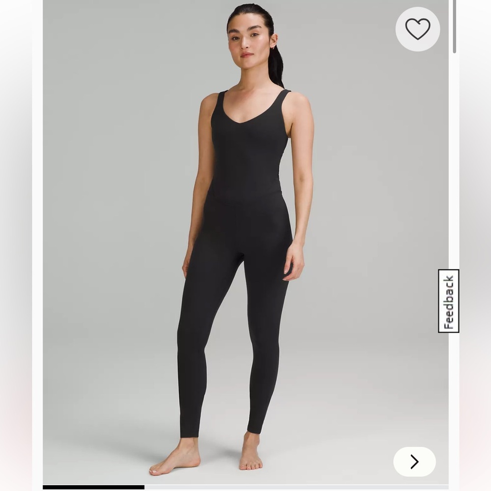 Lululemon align bodysuit 10 and 28” leg black